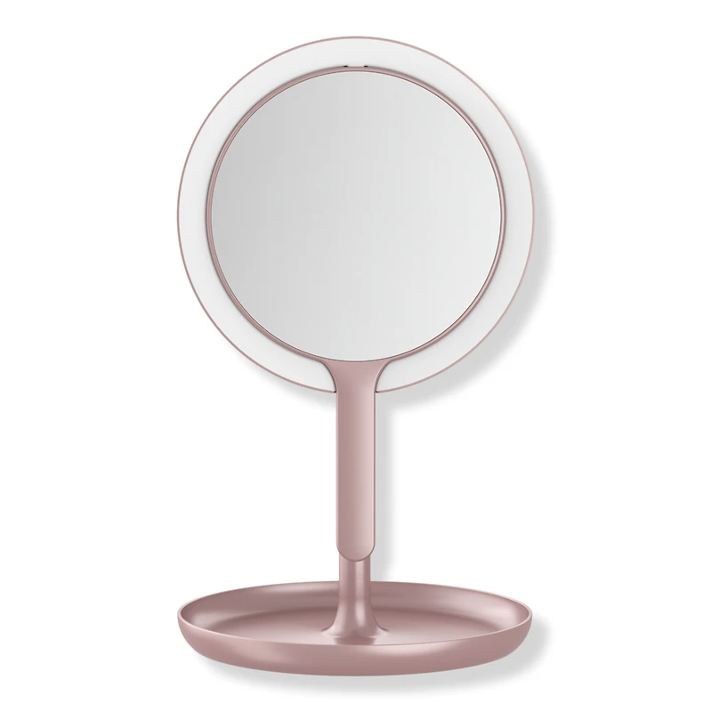 Conair Matte Blush Lighted Handheld Mirror