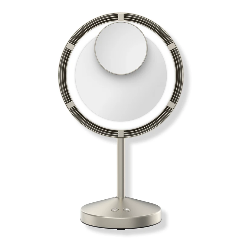 Conair Brushed Satin Nickel Lighted Fan Mirror