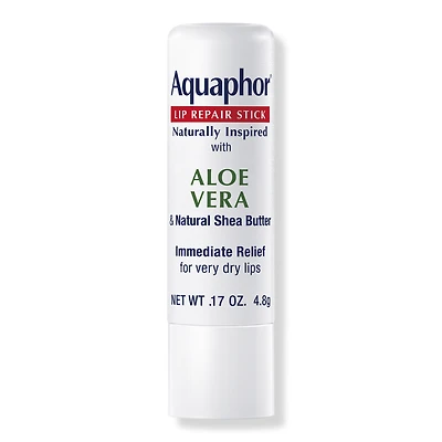 Aquaphor Naturally Inspired Lip Repair Lip Balm Stick with Shea Butter - Aloe Vera