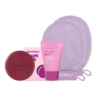 TONYMOLY Plum Bum Body Exfoliating 3 Piece Set