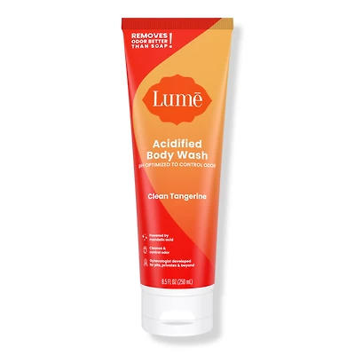 Lume Acidified Odor Control Body Wash - Clean Tangerine