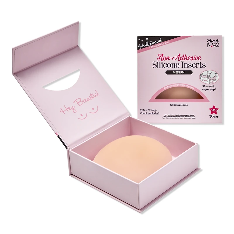 Hollywood Fashion Secrets Non-Adhesive Silicone Inserts, Nipple Concealers