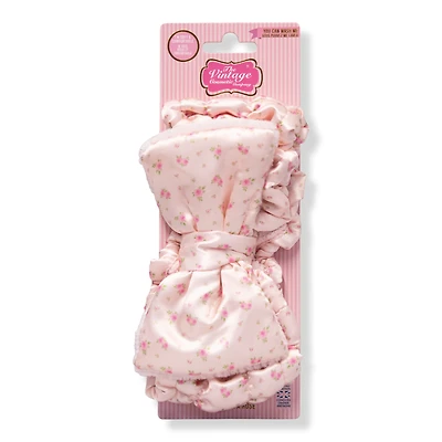 The Vintage Cosmetic Company Ditsy Rose Printed Spa Makeup Headband