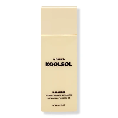 Knours. Koolsol Ultra Light Invisible Mineral Sunscreen Broad Spectrum SPF50