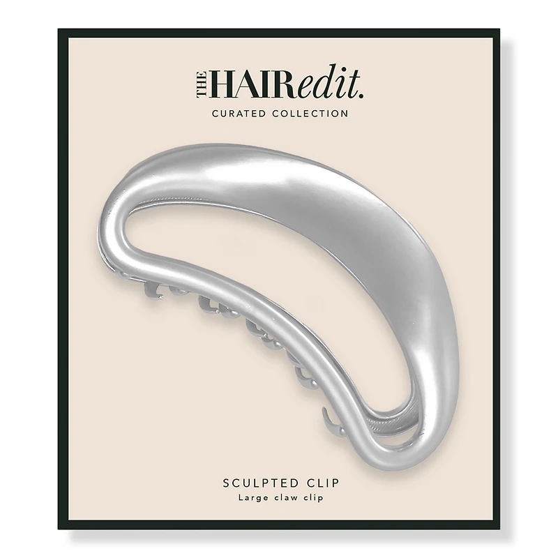 The Hair Edit Sculpted Silver Claw Clip