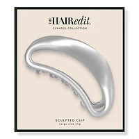 The Hair Edit Sculpted Silver Claw Clip