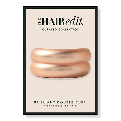 The Hair Edit Brilliant Double Cuff Metal Ponytail Holder