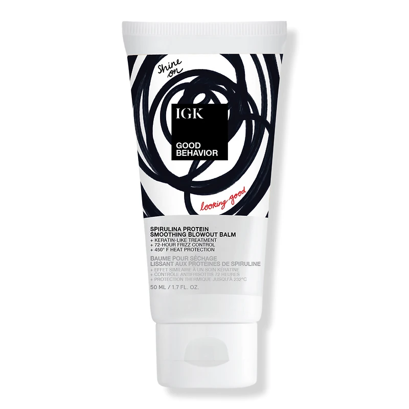 IGK Travel Size Good Behavior Spirulina Protein Smoothing Blowout Balm