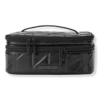 Tartan + Twine Black Line Art Train Case with Mirror