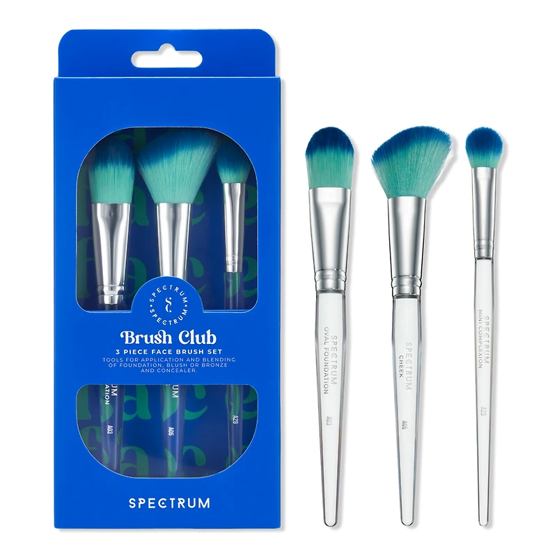 Spectrum Brush Club 3-Piece Face Brush Set