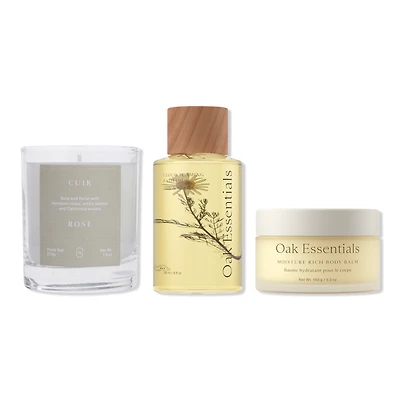 Oak Essentials Aromatherapy Bath Set