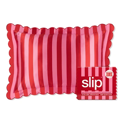 Slip Pure Silk Queen Pillowcase with Scalloped Edge - Sunshade