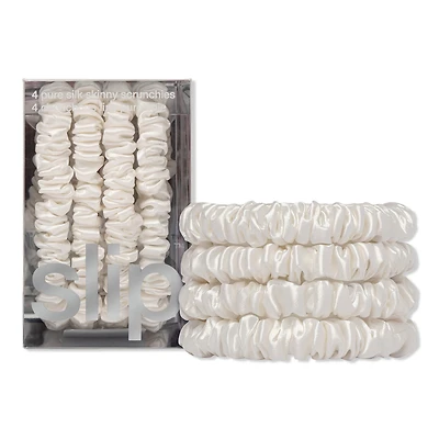 slip pure silk skinny scrunchies