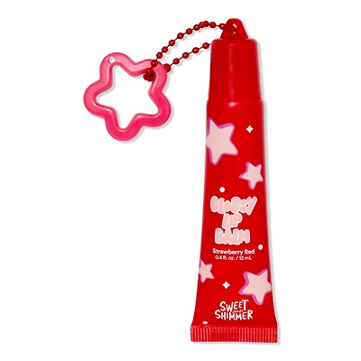 Sweet & Shimmer Strawberry Red Glossy Lip Balm
