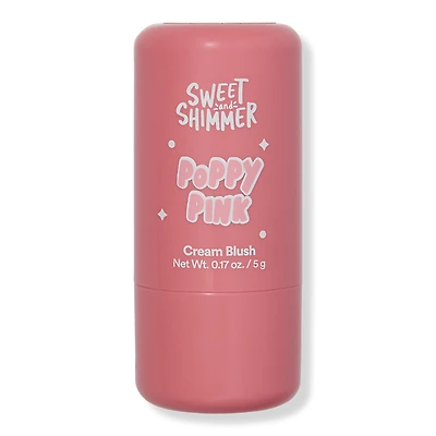 Sweet & Shimmer Poppy Pink Cream Blush Stick
