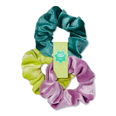 Sweet & Shimmer Scrunchie Trio