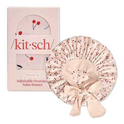 Kitsch Adjustable Oversized Satin Bonnet 