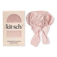 Kitsch Adjustable Oversized Satin Bonnet 
