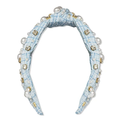 Locks & Mane Plaid Pearl Headband