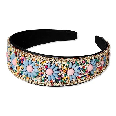 Locks & Mane Beaded Flower Headband