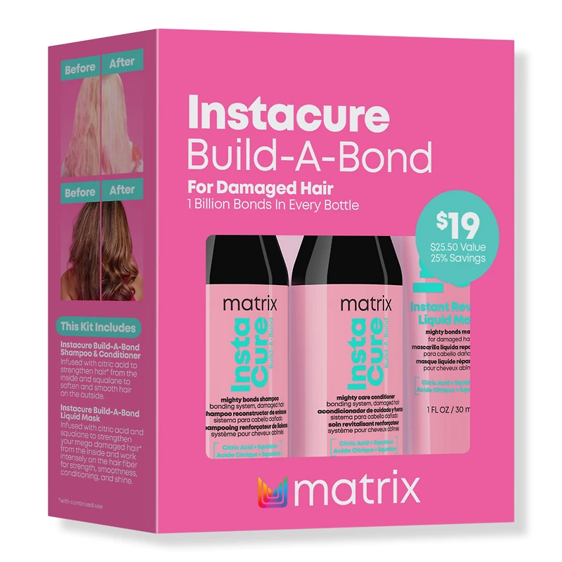 Matrix Instacure Build-A-Bond Travel Trial Kit For Very Damaged Hair