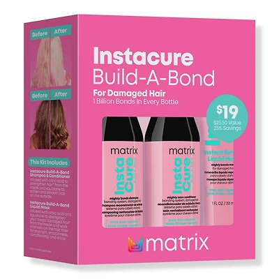 Matrix Instacure Build-A-Bond Travel Trial Kit For Very Damaged Hair