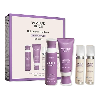 Virtue Flourish Hair Growth Treatment Kit with Minoxidil