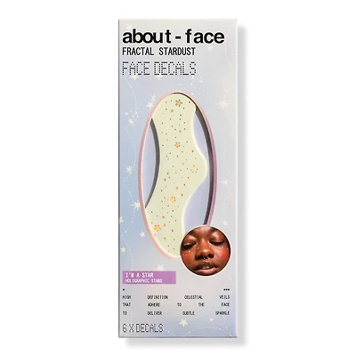 about-face Fractal Stardust Face Decals - I'm A Star