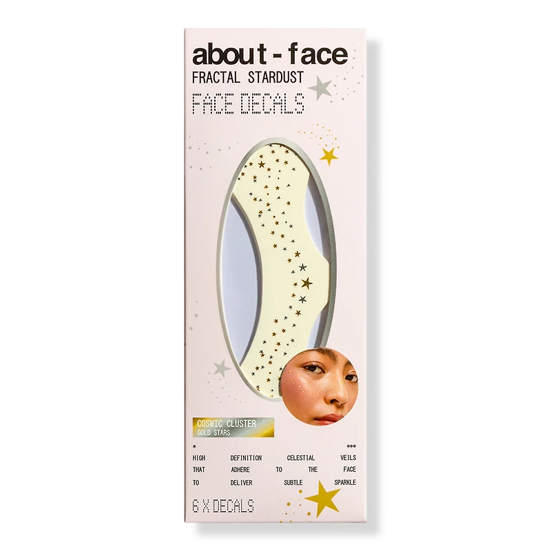 about-face Fractal Stardust Face Decals - Cosmic Cluster