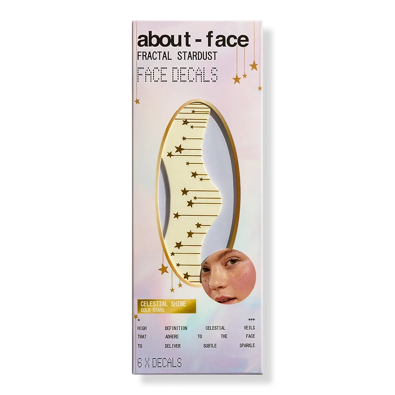 about-face Fractal Stardust Face Decals - Celestial Shine