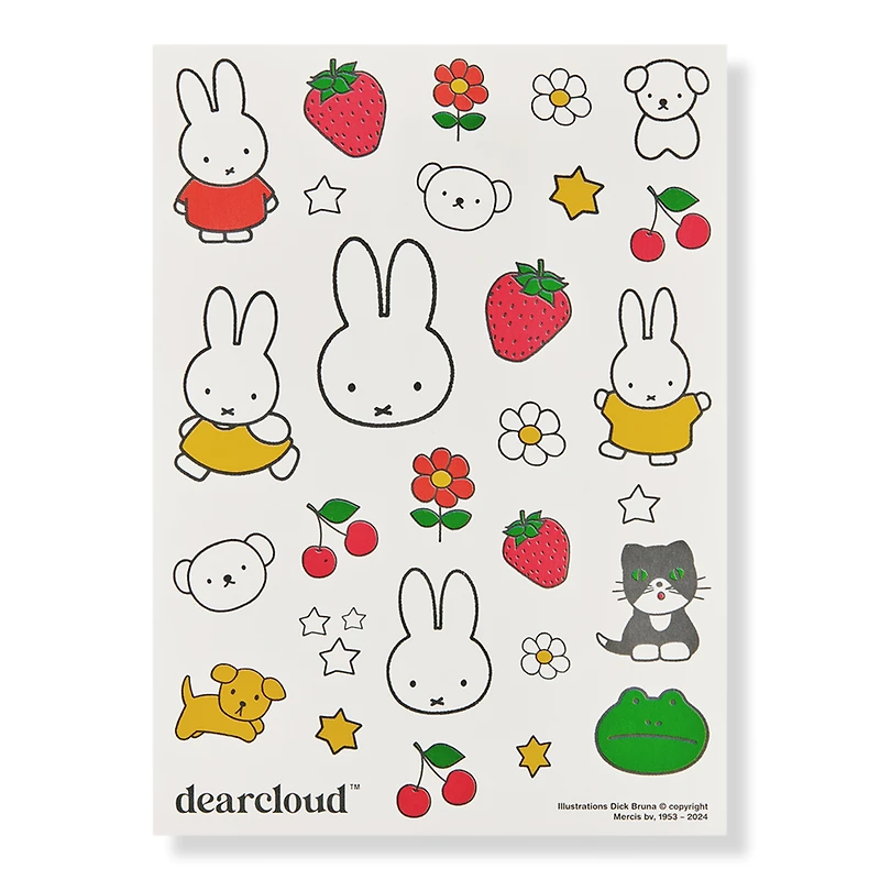 dearcloud Miffy & Friends Face & Body Temporary Tattoos