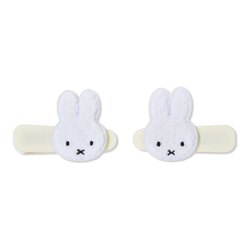 dearcloud Miffy Curiously Cute No Crease Styling Plush Hair Clips