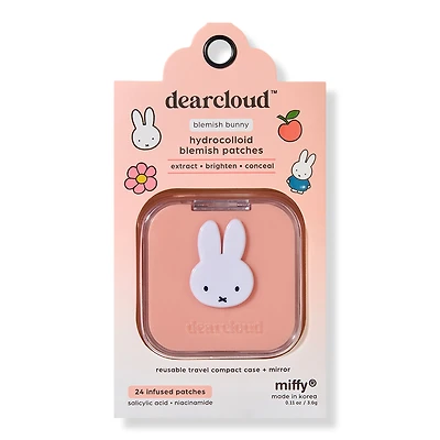 dearcloud Miffy Blemish Bunny Hydrocolloid Patches & Compact Case Set