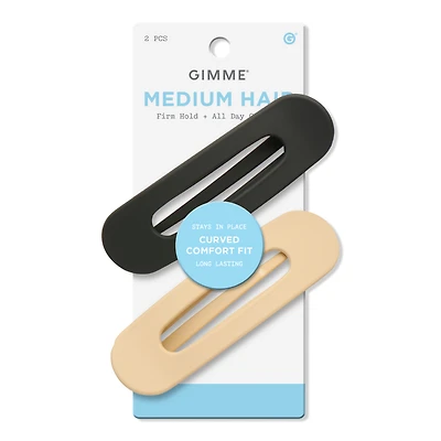 GIMME beauty Slim Lay Flat Claw Clip for Medium Hair