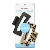 GIMME beauty Rectangle Claw Clip for Medium Hair