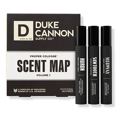 Duke Cannon Supply Co Proper Cologne Scent Map