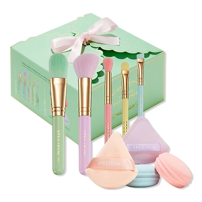 Spectrum Patisserie Box Makeup Brush, Sponge & Puff Set