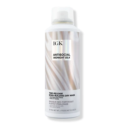 IGK Limited Edition Antisocial Midnight Silk Bond-Building Repair Dry Hair Mask