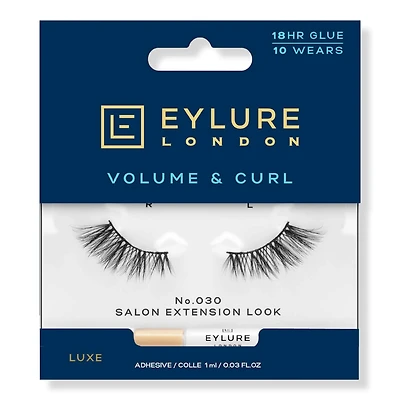 Eylure Volume & Curl 3/4 Length Naturals No. 030 Eyelashes