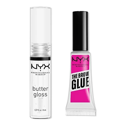 NYX Professional Makeup Butter Gloss & Brow Glue Duo Kit
