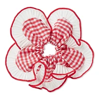 Scunci Summer Social Floral Gingham Scrunchie