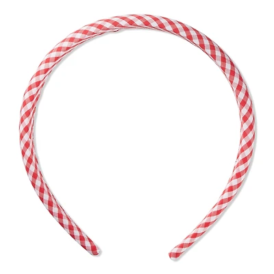 Scunci Summer Social Gingham Headband - and White