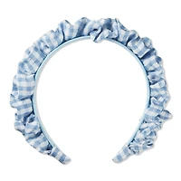 Scunci Summer Social Gingham Ruffle Headband