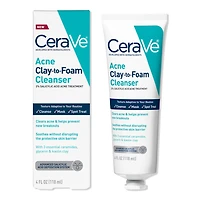 CeraVe Acne Clay-to-Foam Facial Cleanser