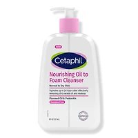 Cetaphil Nourishing Oil to Foam Cleanser Face Wash for Sensitive Skin