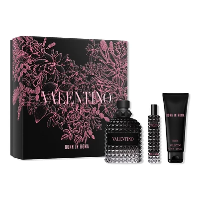 Valentino Uomo Born In Roma Eau de Toilette 3 Piece Gift Set