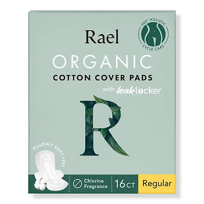 Rael Regular Organic Cotton Cover Pads With Wings