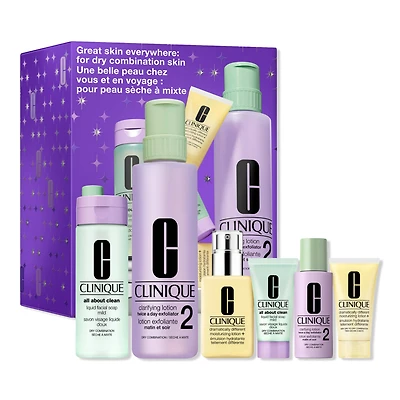 Clinique Great Skin Everywhere Skincare Gift Set for Dry Combination Skin