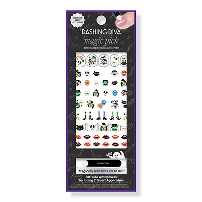 Dashing Diva Magic Pick Nail Stickers, In Love with a Monster