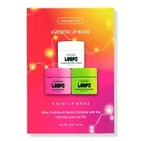 LOOPS Luxe Lips Trio Mini Lip Mask 3 Piece Variety Set